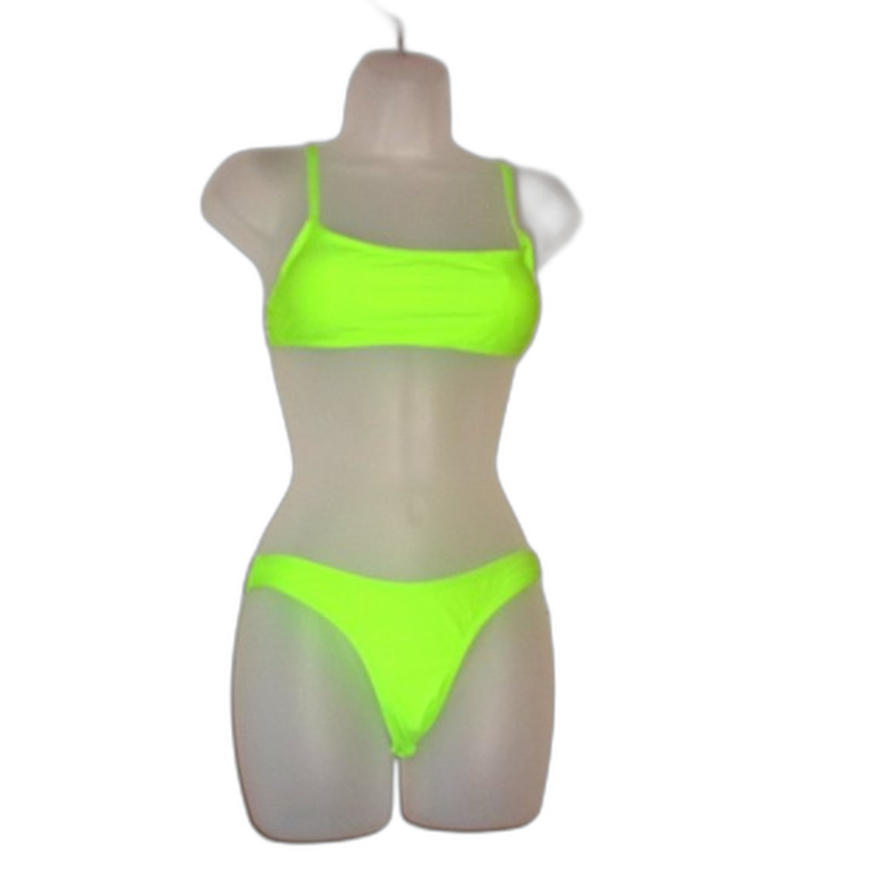 Supplied Shop Medium Flourescent Green Peninsula Cheeky Bikini